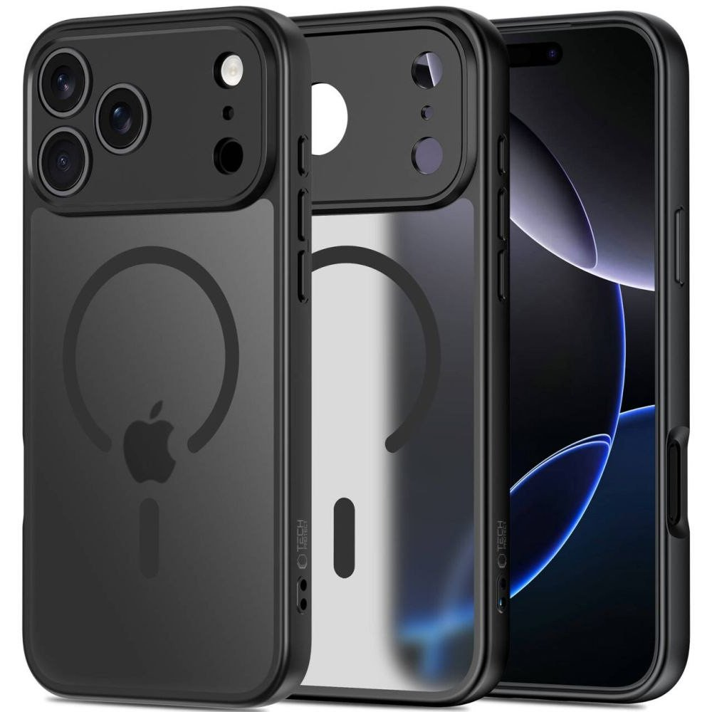 Etui Tech-Protect BasicMag MagSafe do Apple iPhone 17 Pro Matte Black (THP4605)-0