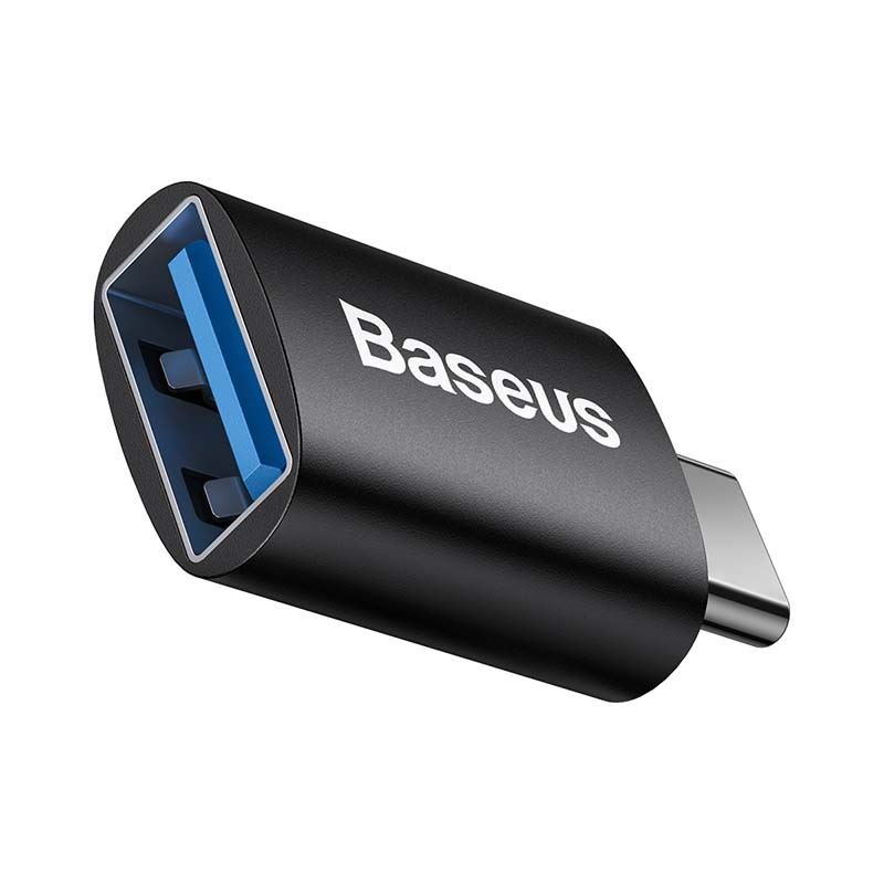 Baseus Ingenuity USB-C – USB-A OTG adapter fekete (ZJJQ000001) (ZJJQ000001)-0
